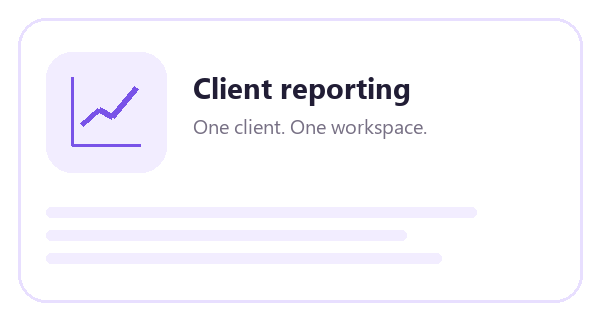 Client Reporting Client Reporting