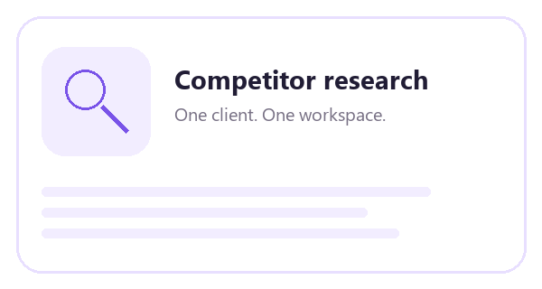 Competitor Research in Seller’s Bay