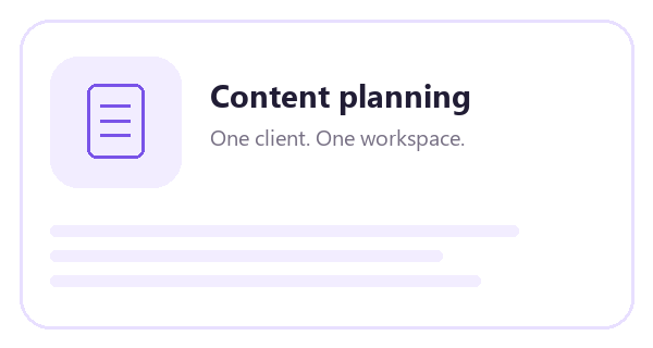 Content Planning Content Planning