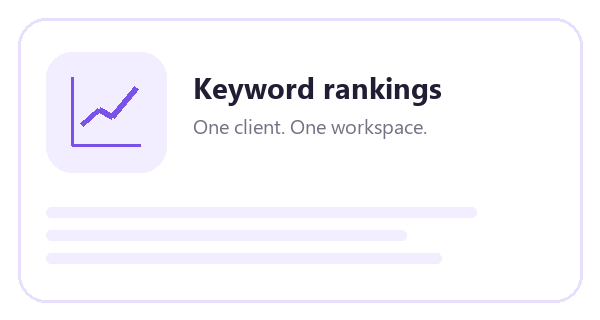 Keyword Rankings Keyword Rankings